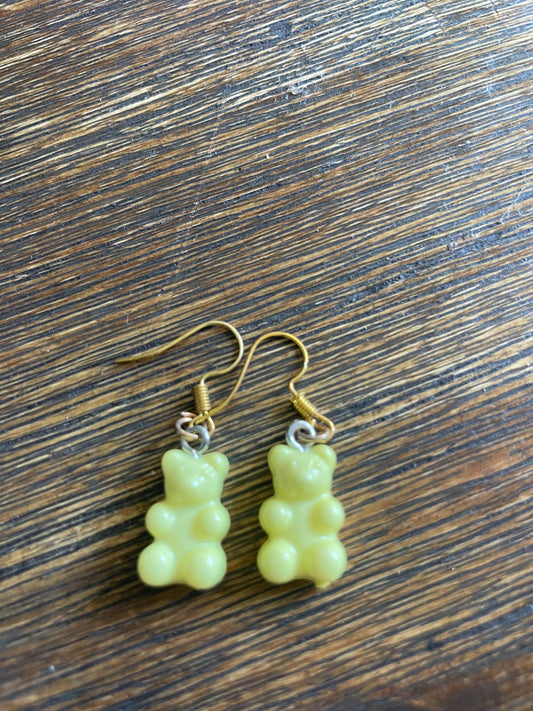 Colorful Gummy Bear Dangle Earrings: Playful Candy Jewelry