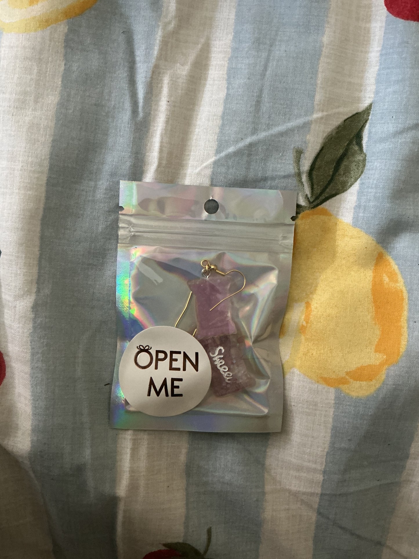 🍭 Candy Bag Earrings – Sweet Treat Dangle