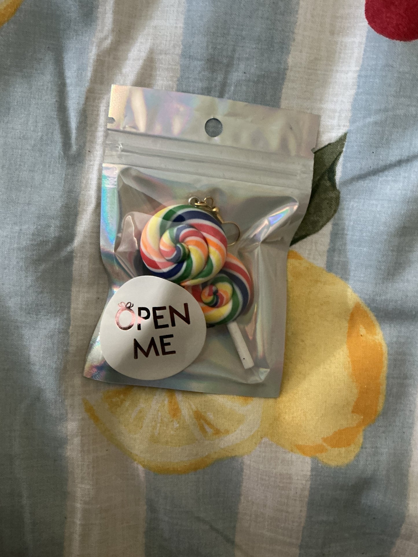 🍭 Swirl Lollipop Earrings – Sweet Candy Dangle