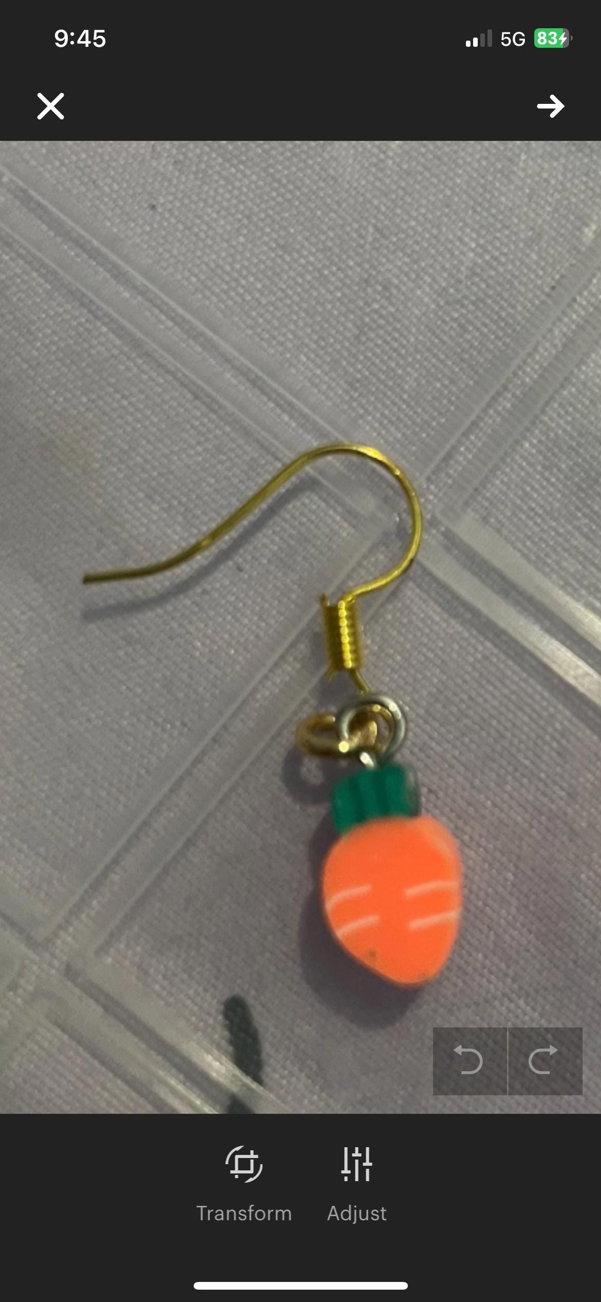 Cute Carrot Earrings - Fun and Quirky Vegetable Jewelry for All Ages