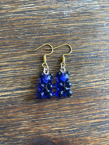 Colorful Gummy Bear Dangle Earrings: Playful Candy Jewelry