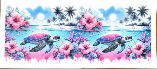 pink-blue-hawaiian-sea-turtles