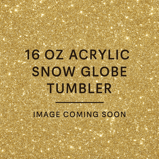 16Oz Acrylic Snow Globe Tumblers