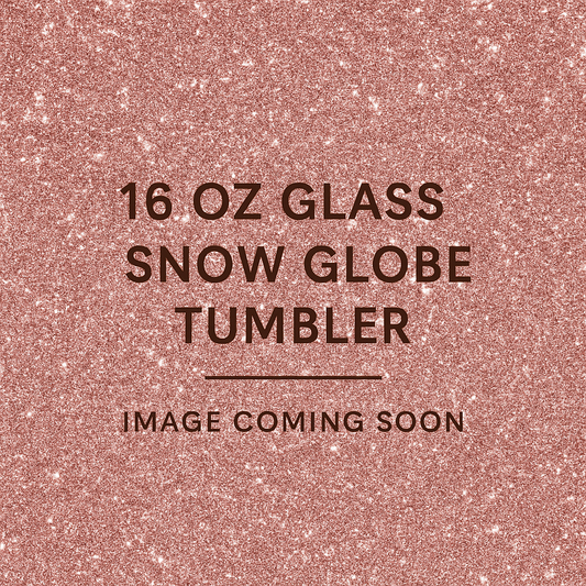 16 Oz Glass Snow Globe Tumblers