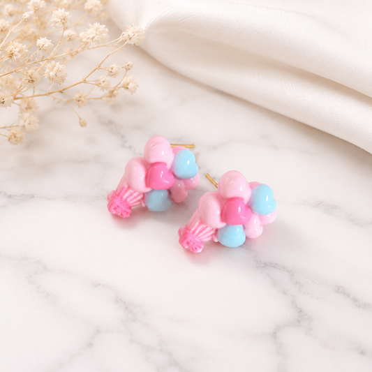 Heart Balloons Studs