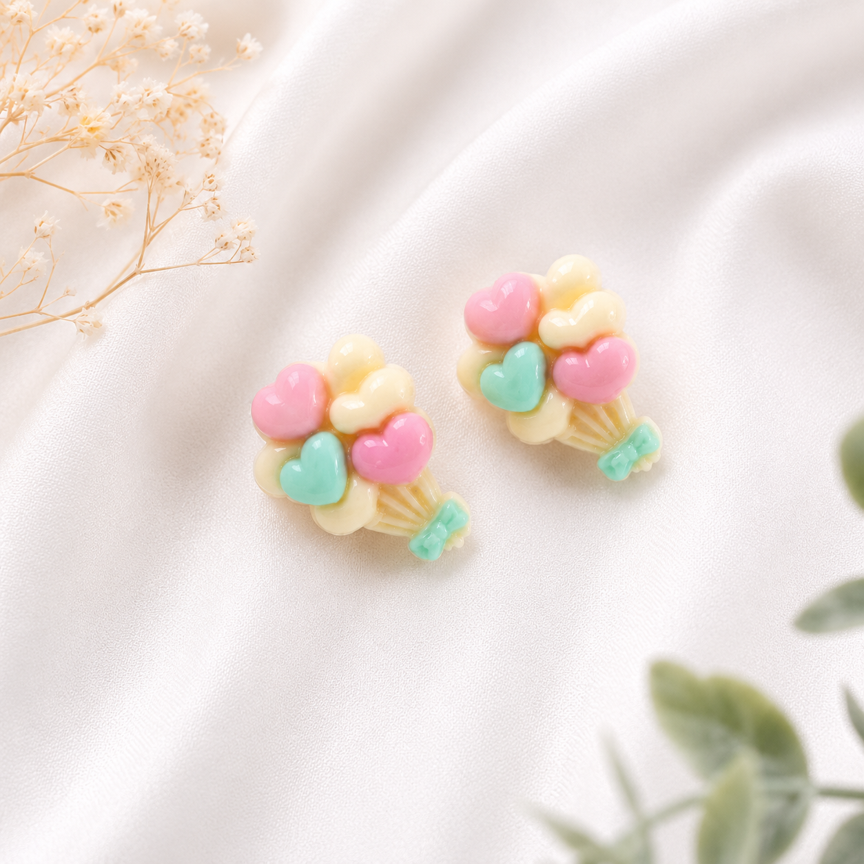 Heart Balloons Studs