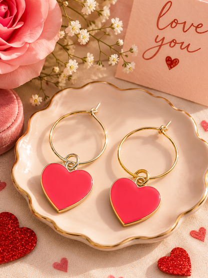 Valentine’s Day earrings