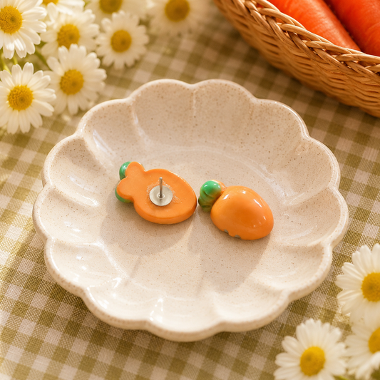 Cute Carrot Earrings - Fun and Quirky Vegetable Jewelry for All Ages