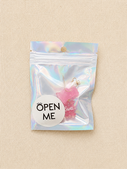 🍭 Candy Bag Earrings – Sweet Treat Dangle