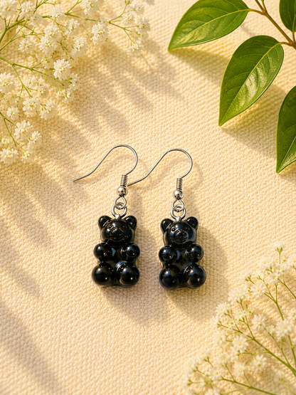 Colorful Gummy Bear Dangle Earrings: Playful Candy Jewelry