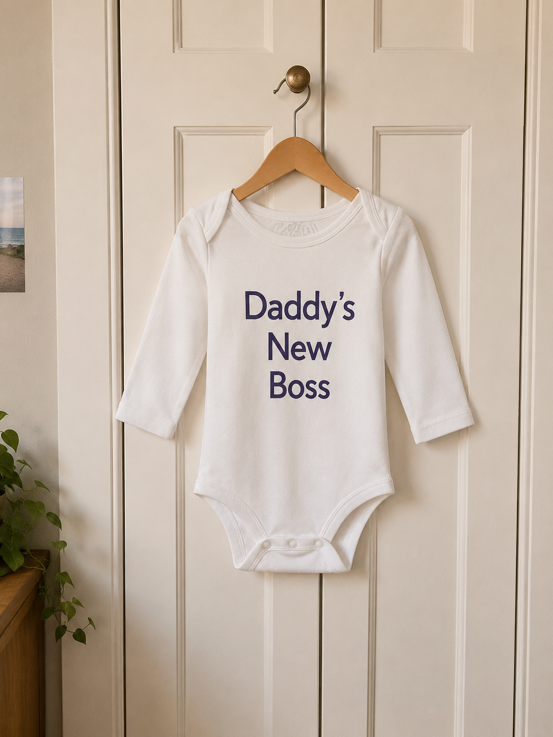 daddy's new boss long sleeve bodysuit