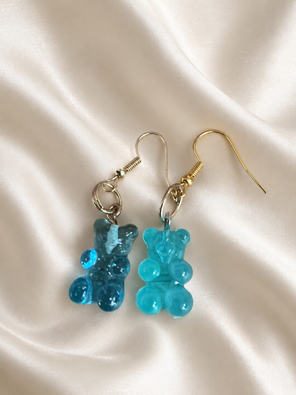 Colorful Gummy Bear Dangle Earrings: Playful Candy Jewelry