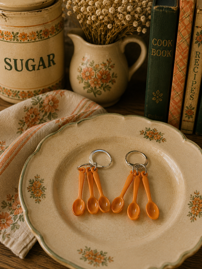Tiny spoon dangle hoops
