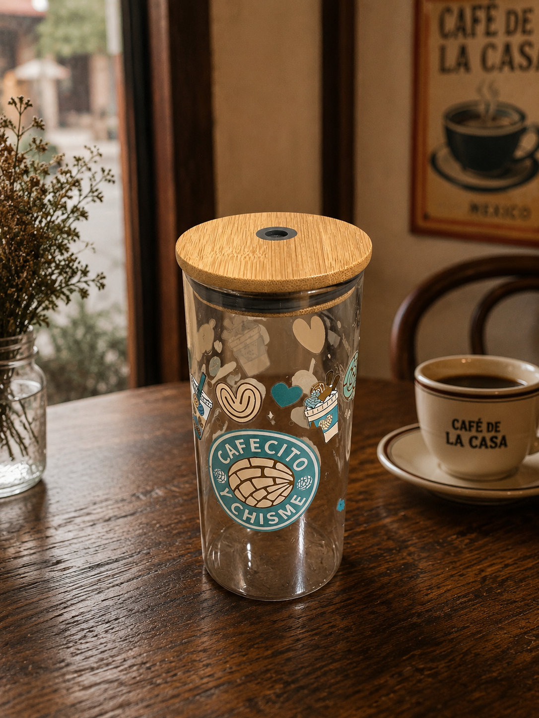 Cafecito Glass Tumbler