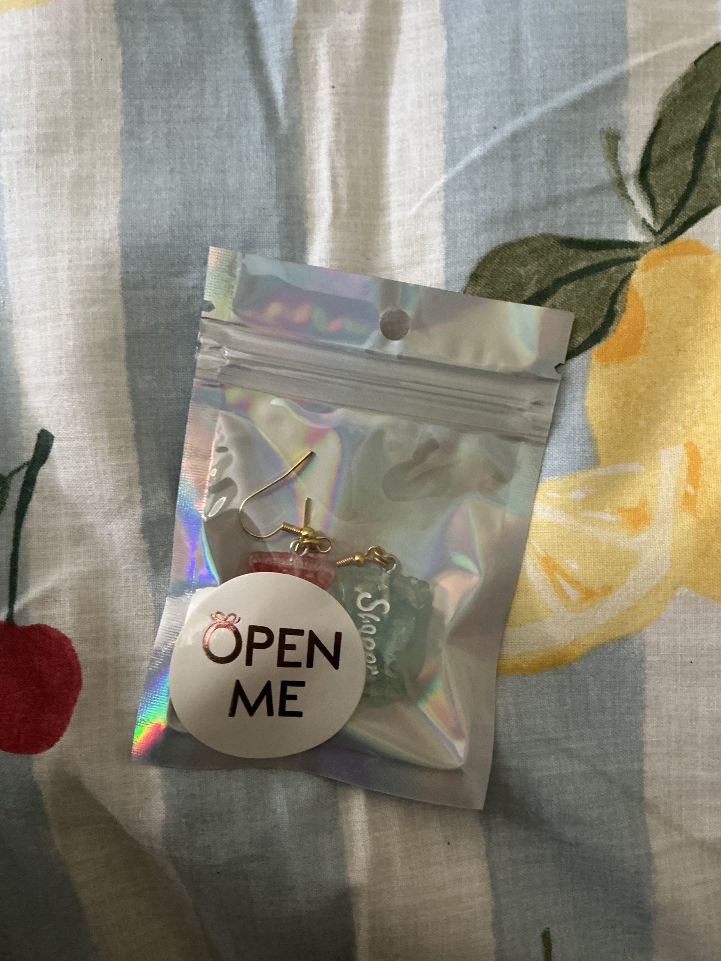🍭 Candy Bag Earrings – Sweet Treat Dangle