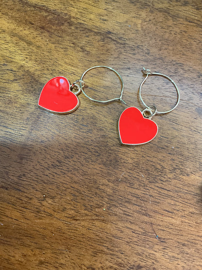 Valentine’s Day earrings