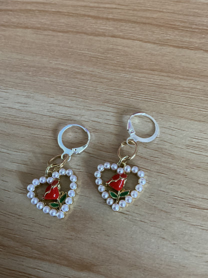 Valentine’s Day earrings