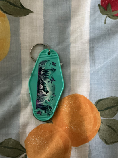 Hotel Keychains – Retro Motel Style