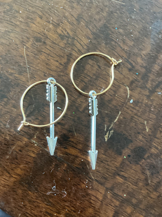 Silver Arrow Hoops