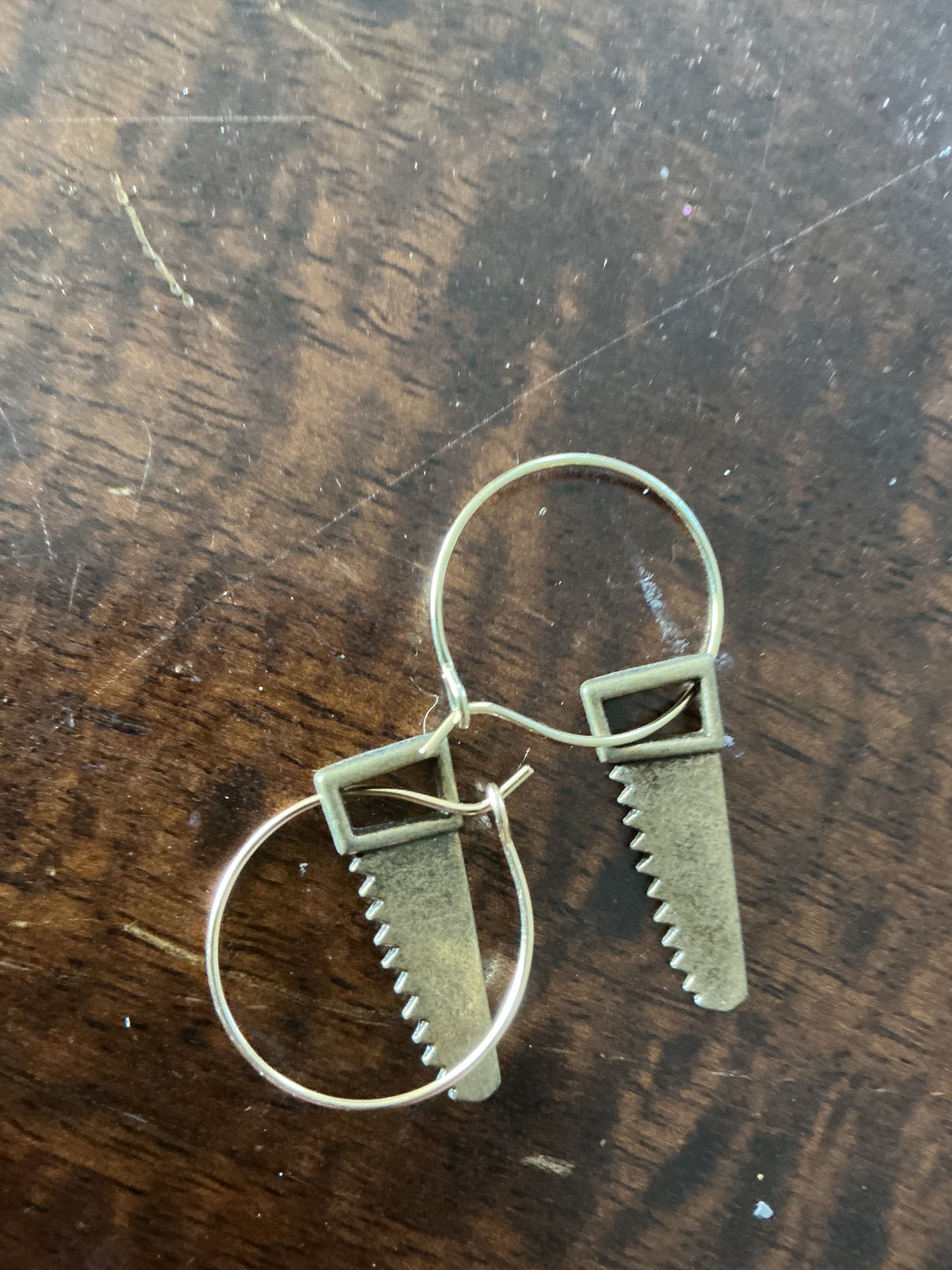 Saw Hoop Earrings