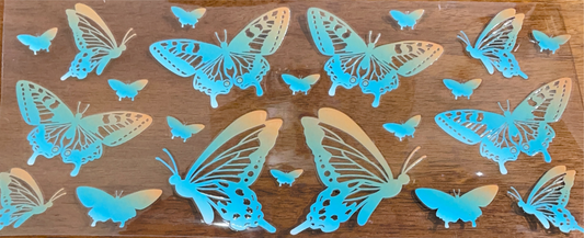 blue-orange-ombre-butterflies