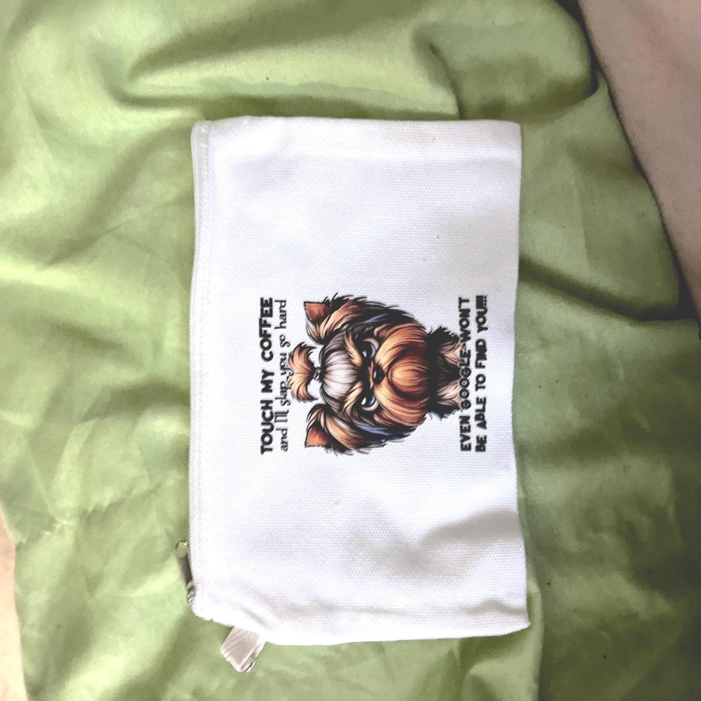 Canvas Zipper Pouch: Small Makeup Bag, Pencil Case